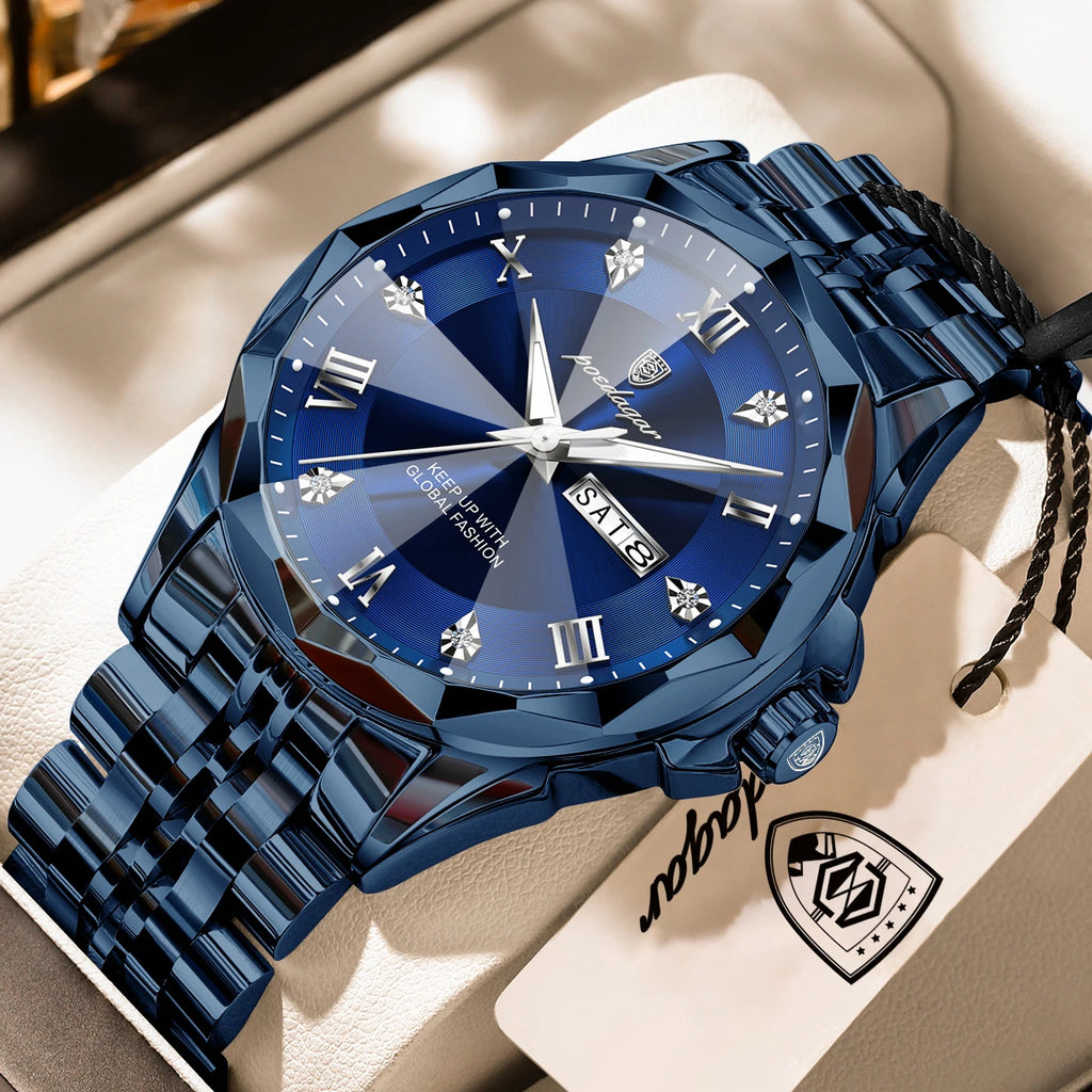 POEDAGAR Luxury Men's Quartz Watch
