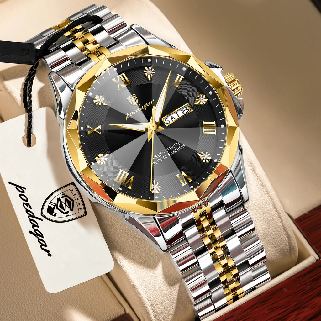 POEDAGAR Luxury Men's Quartz Watch