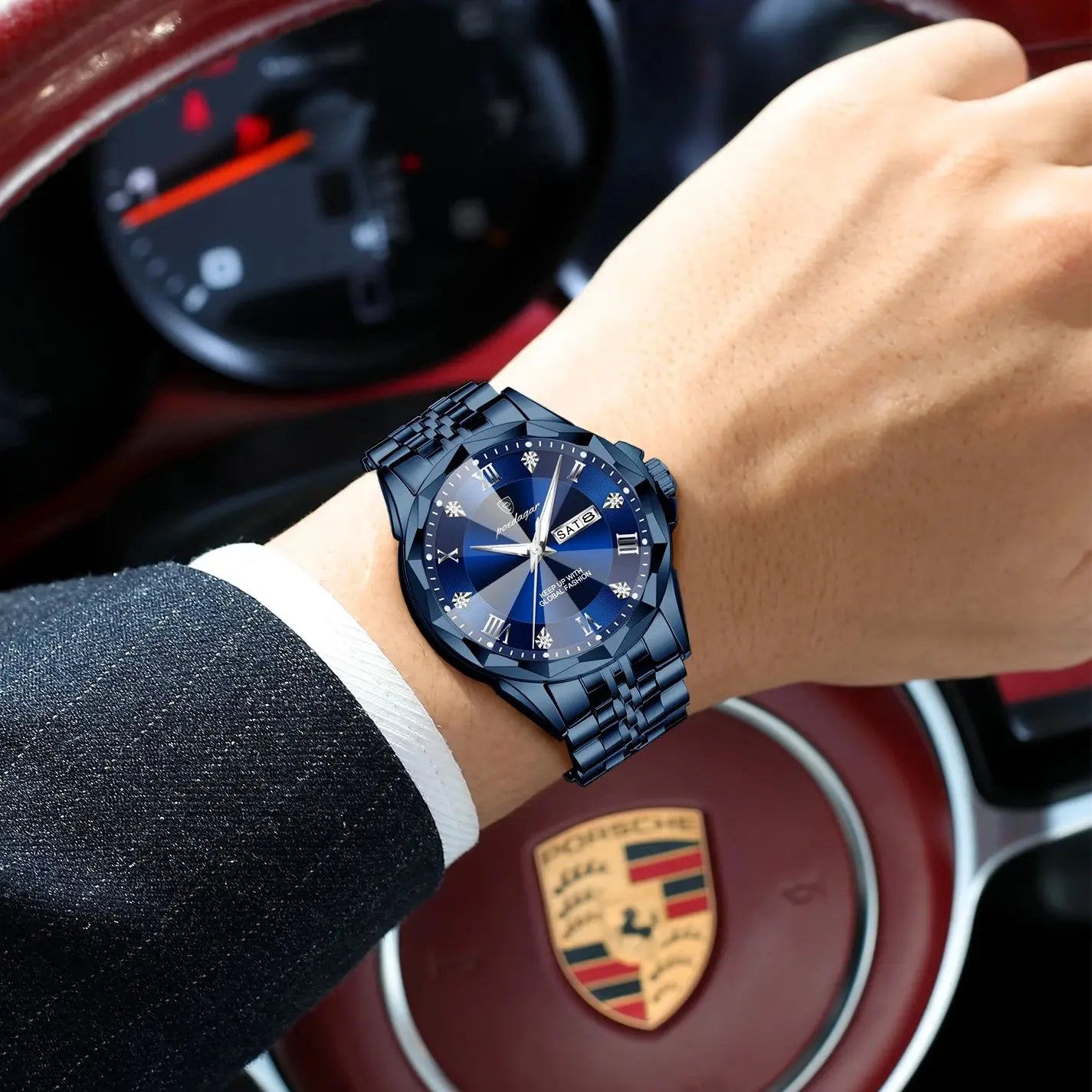 POEDAGAR Luxury Men's Quartz Watch