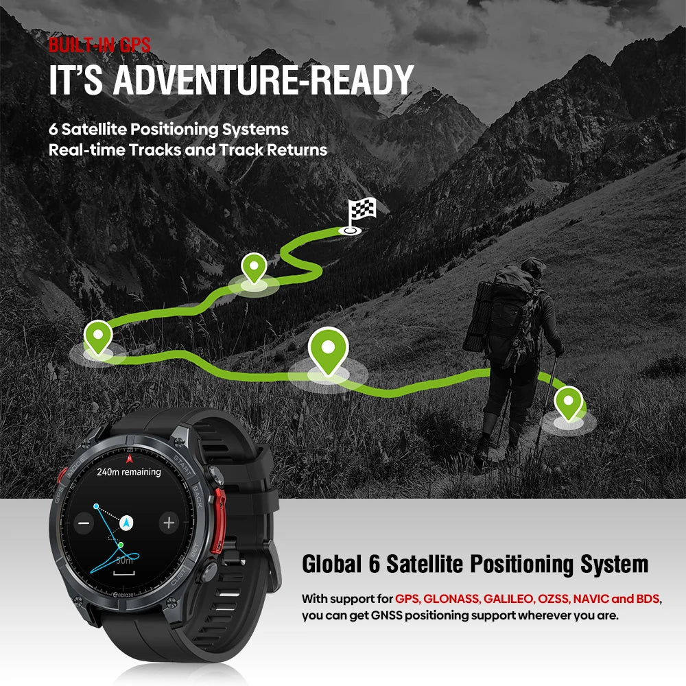 Zeblaze Stratos 4 GPS Smart Watch