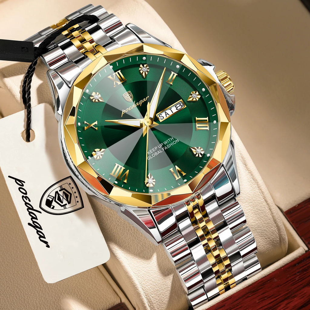 POEDAGAR Luxury Men's Quartz Watch